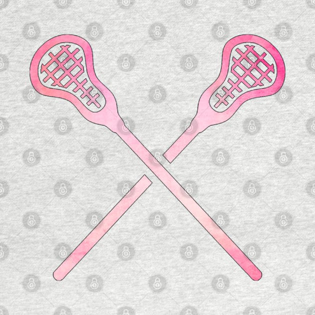 Lacrosse Stick Pink by hcohen2000